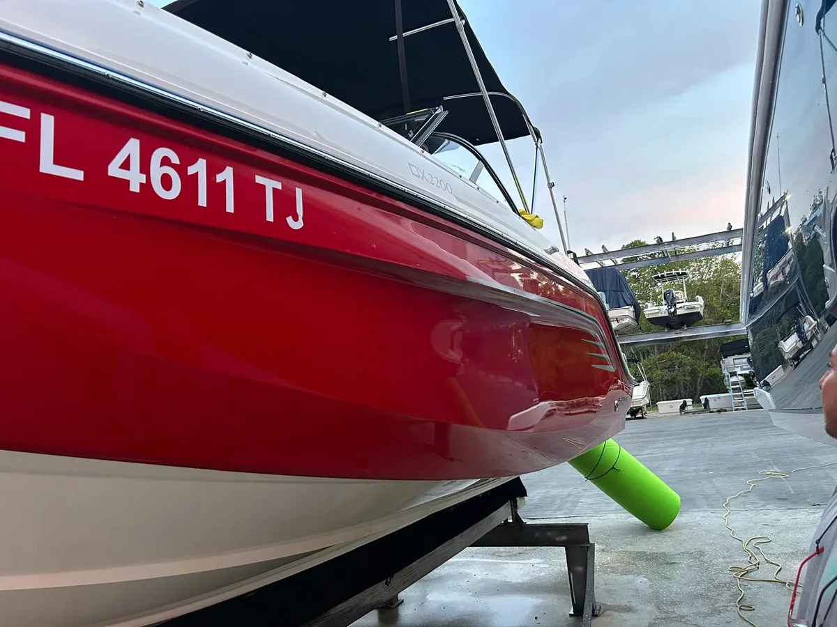 Ceramic coating applied to Bayliner boat, Panama City FL